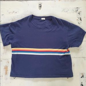 Brandy Melville rainbow stripe T-shirt